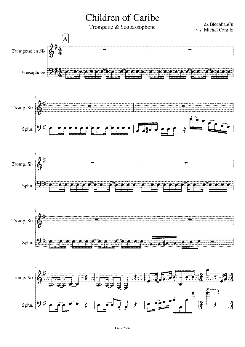 Partitura Caribe Michel Camilo