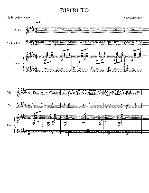 Partitura Carla Morrison