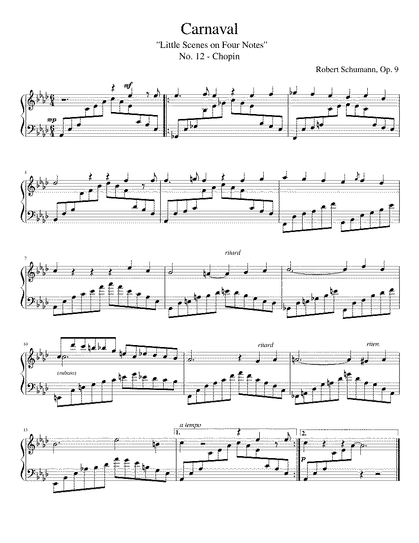 Partitura Carnaval Carnaval