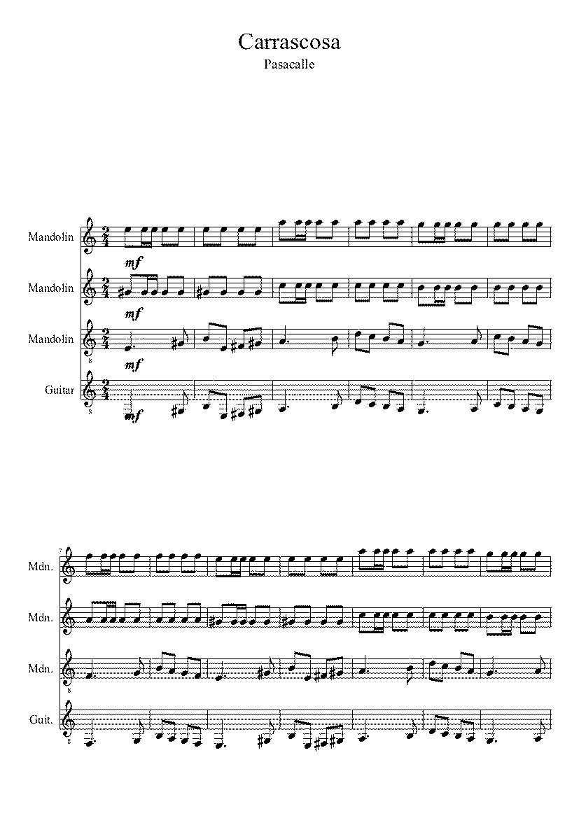 Partitura Carrascosa