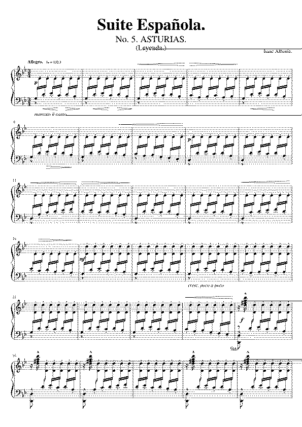 Partitura Castilla Albeniz