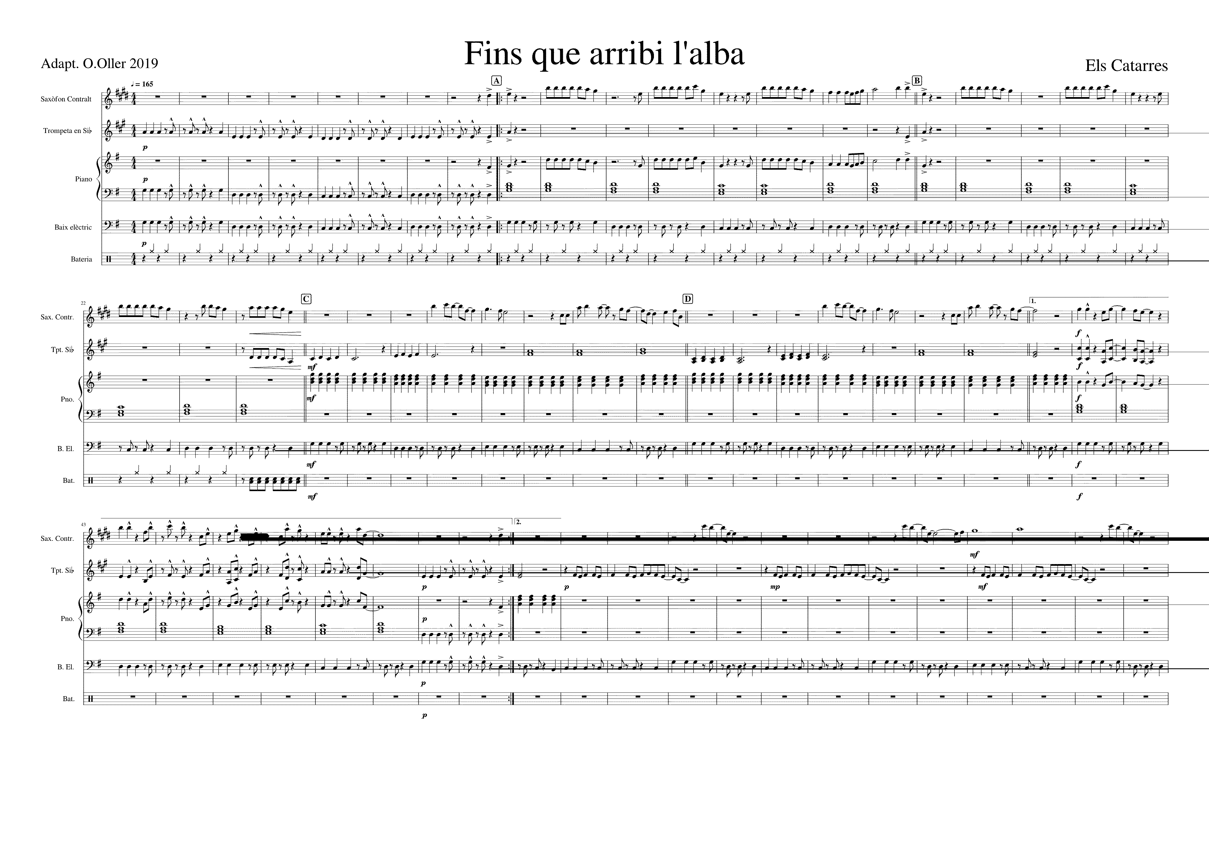 Partitura Catarres