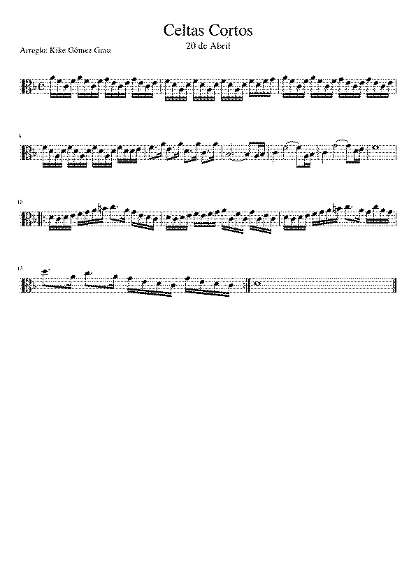 Partitura Celtas Cortos