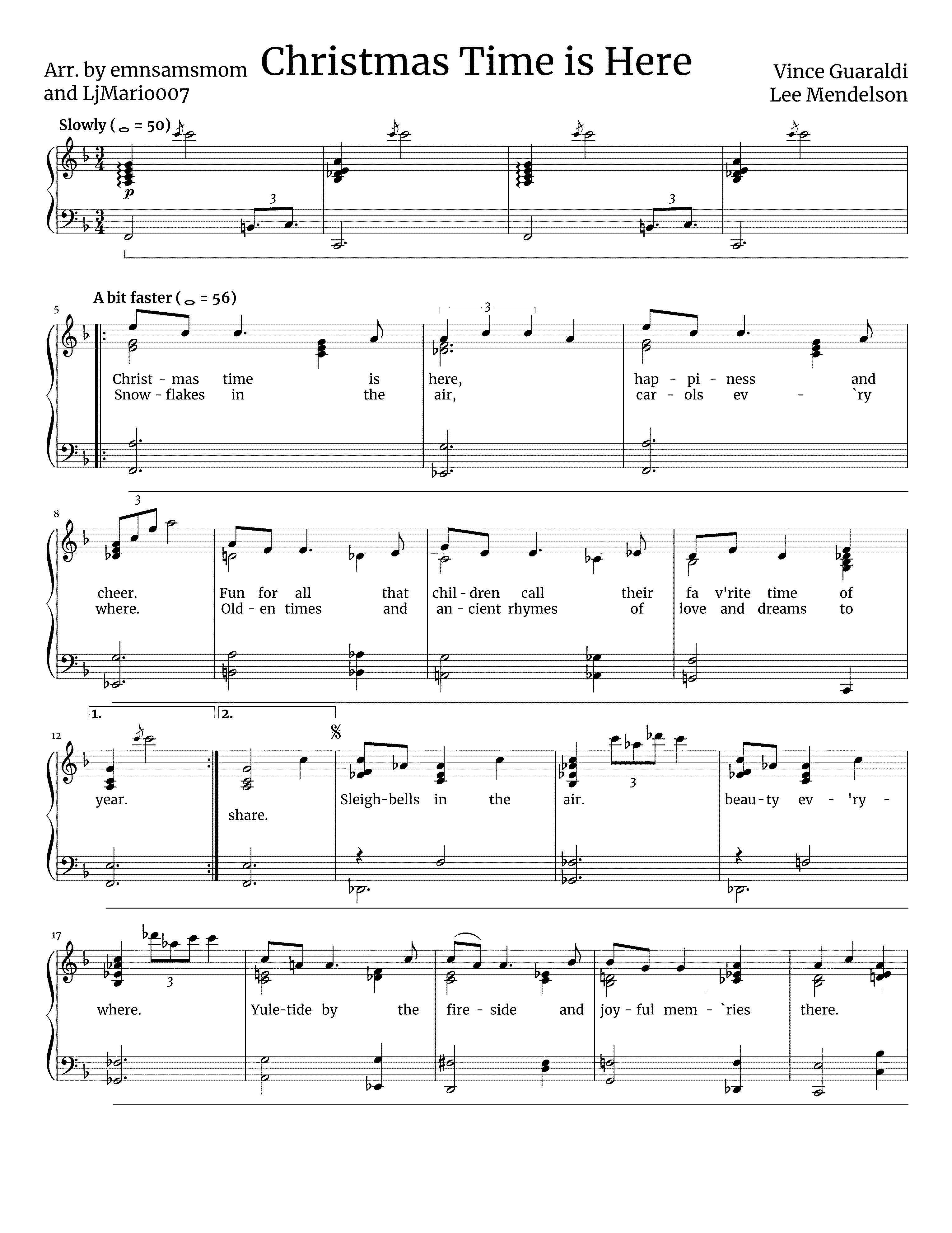 Partitura Charlie Brown