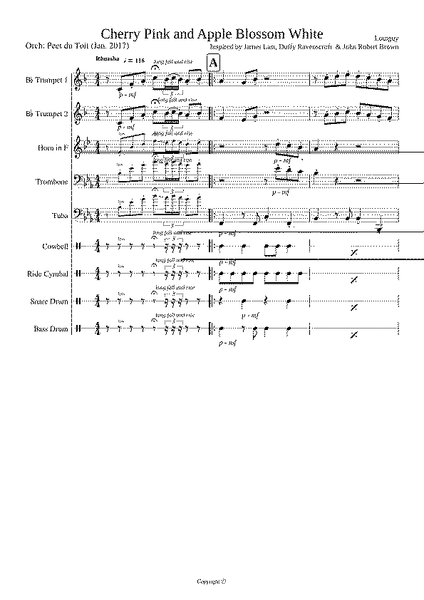Partitura Cherry Pink