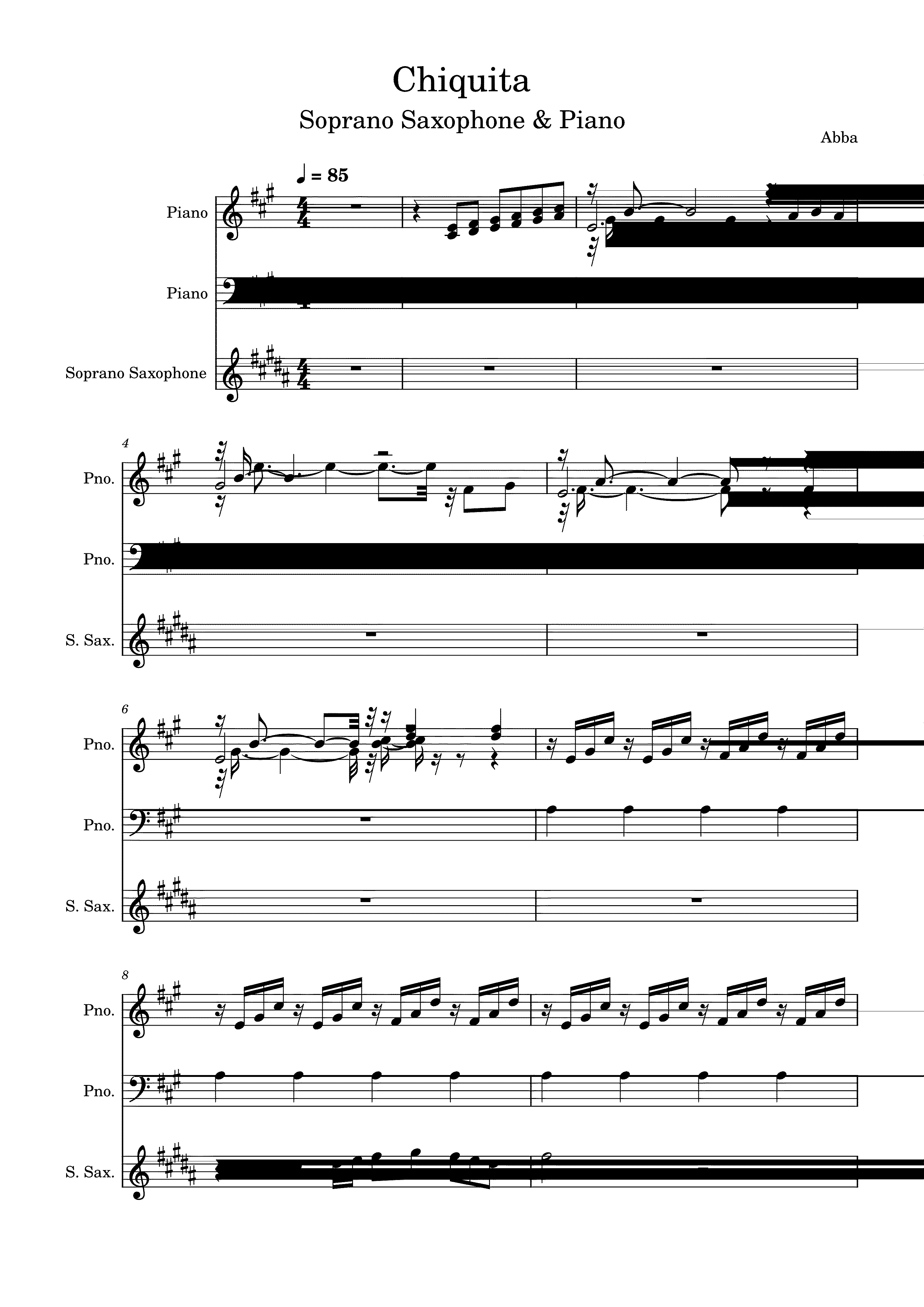 Partitura Chiquita