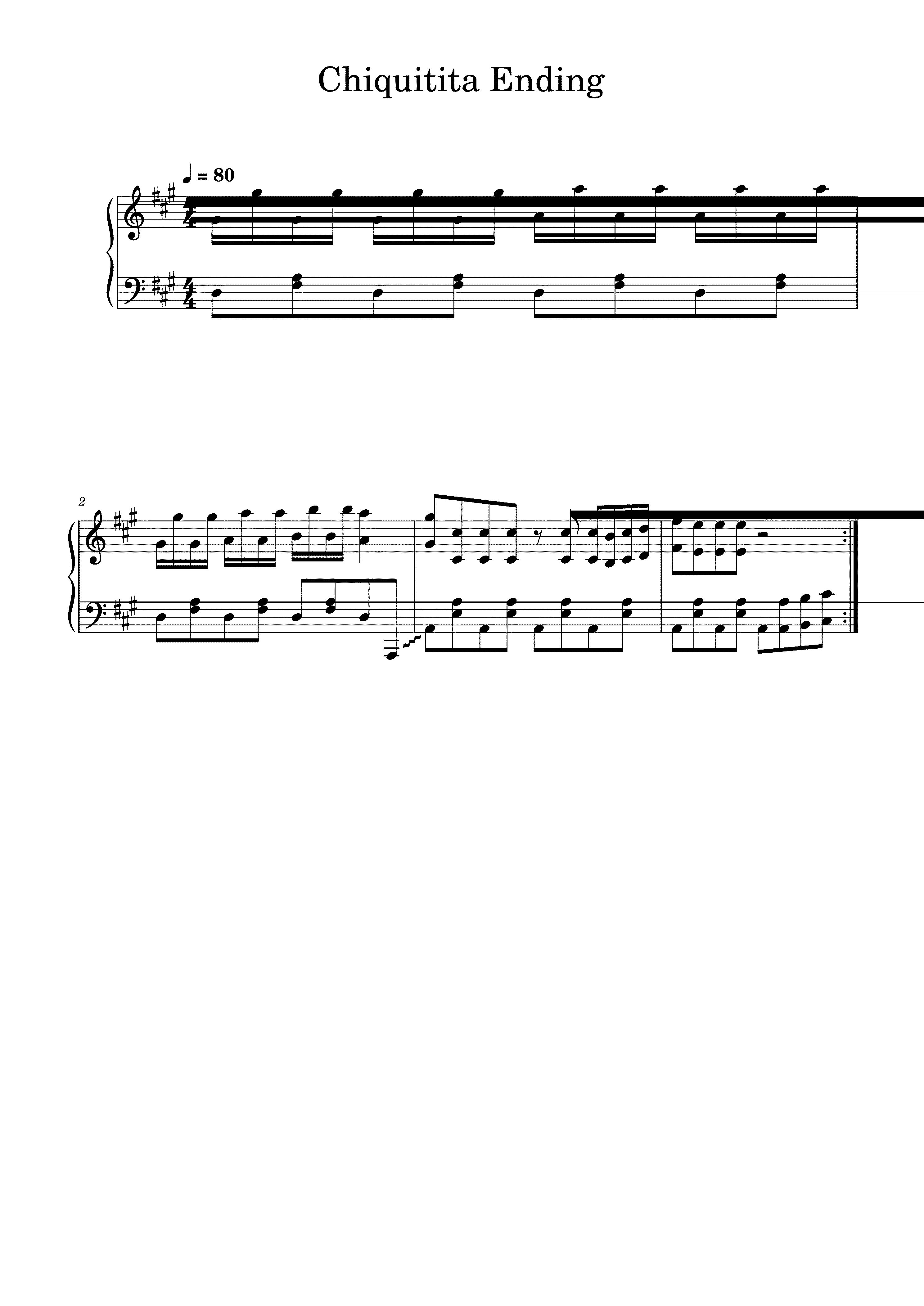 Partitura Chiquitita
