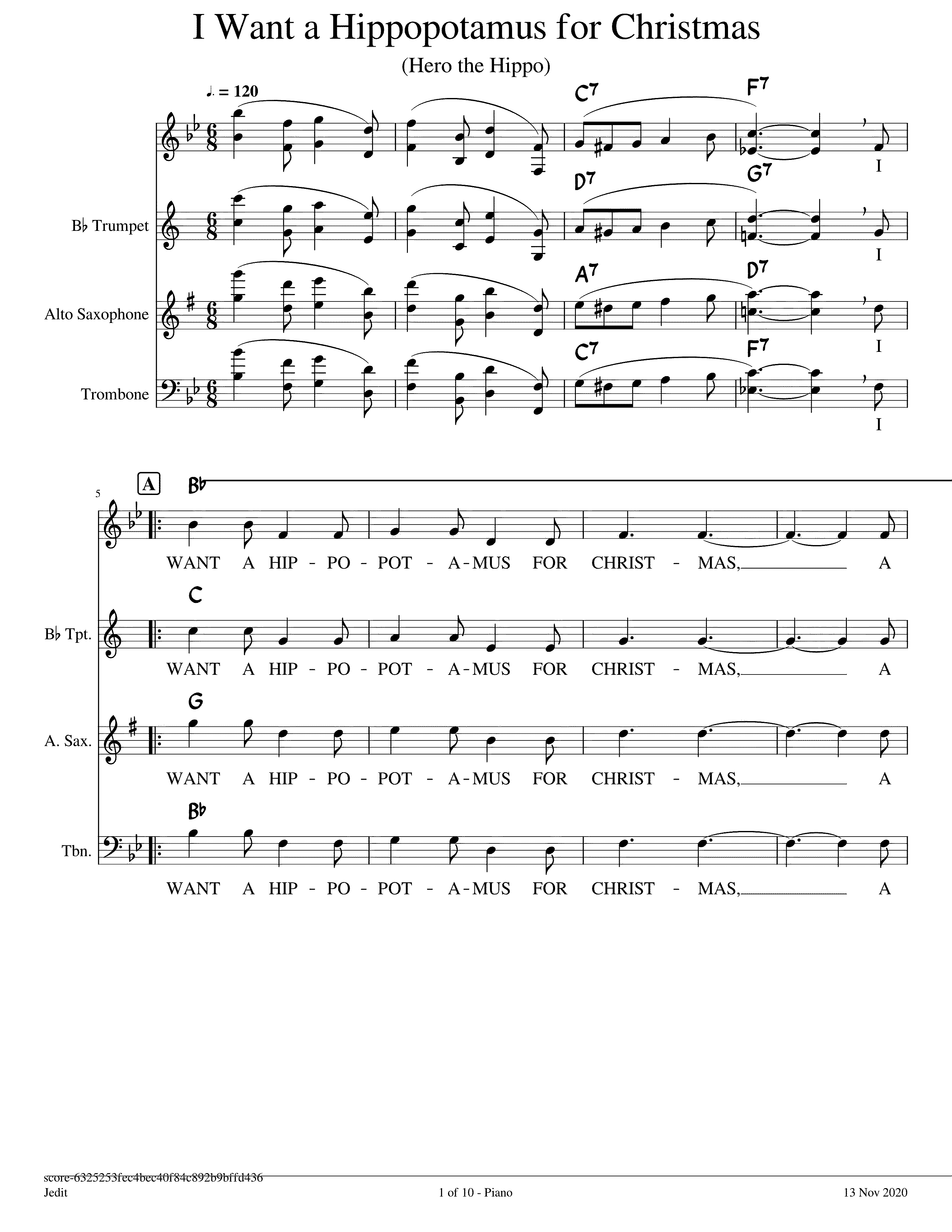 Partitura Christmas In New Orleans