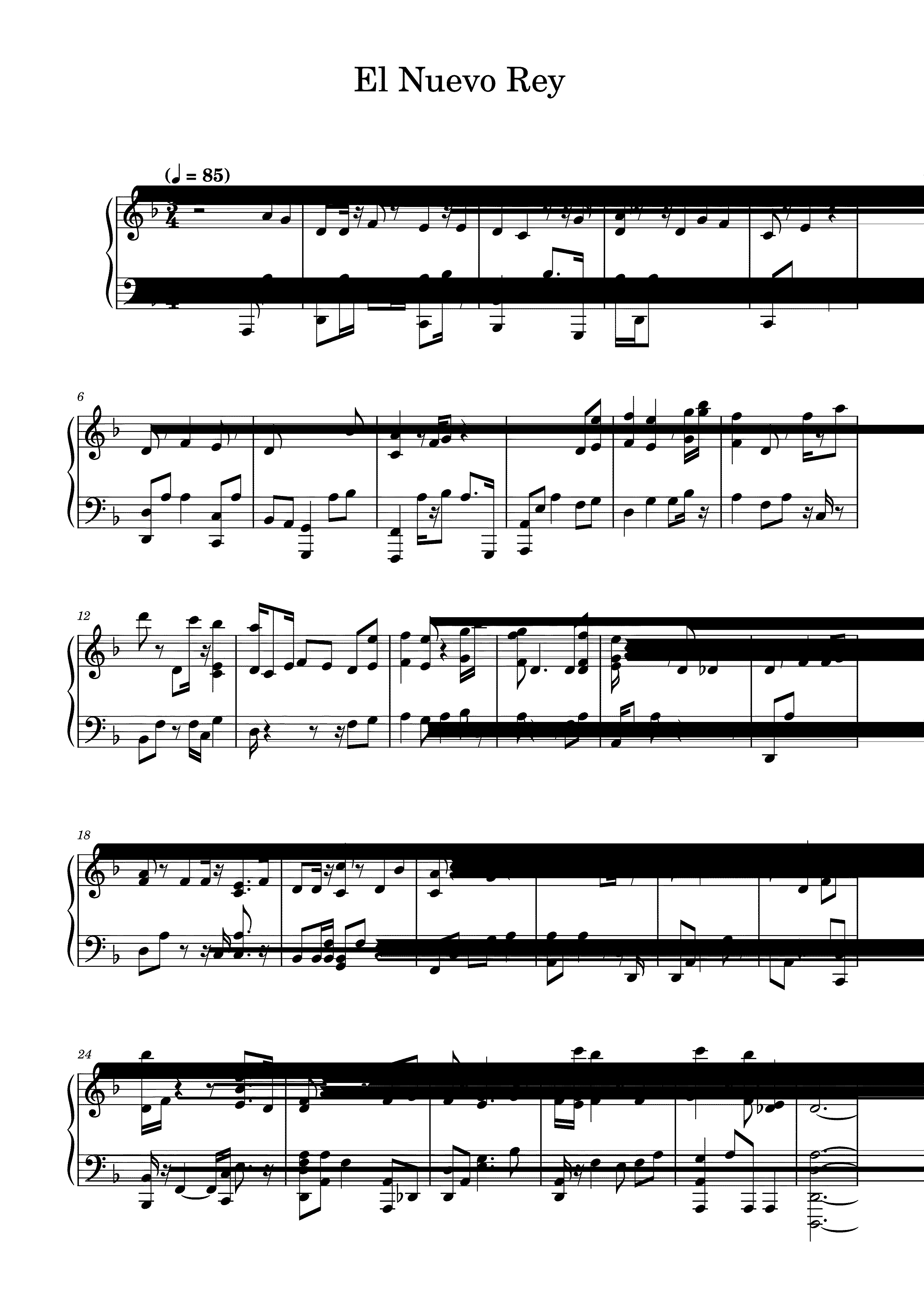 Partitura Ciclo Vital Rey Leon