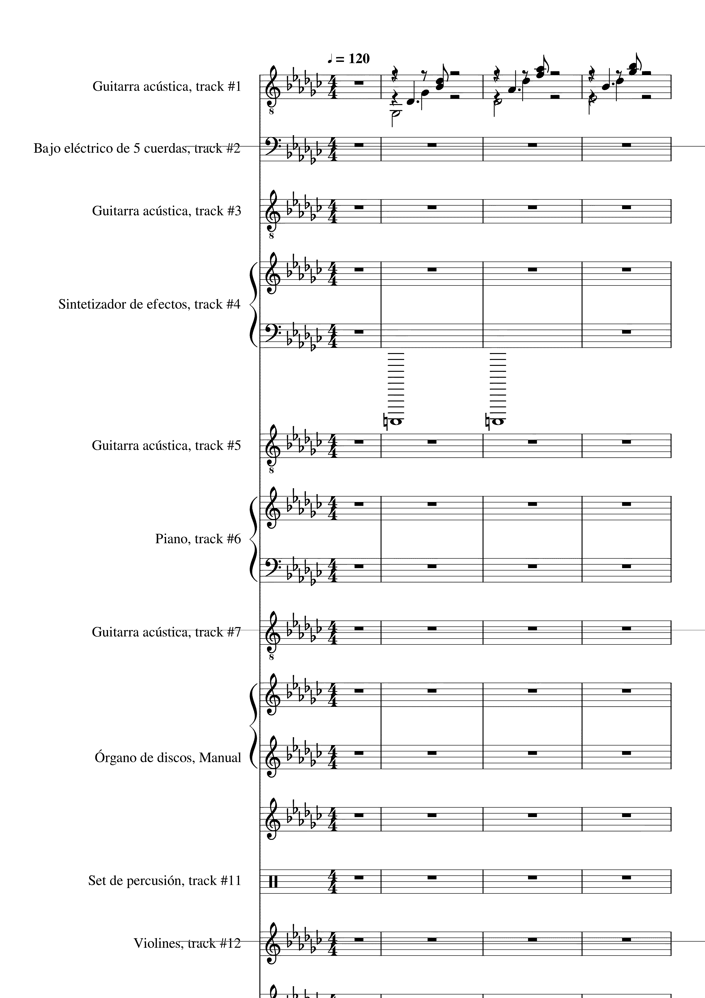 Partitura Colgando en Tus Manos