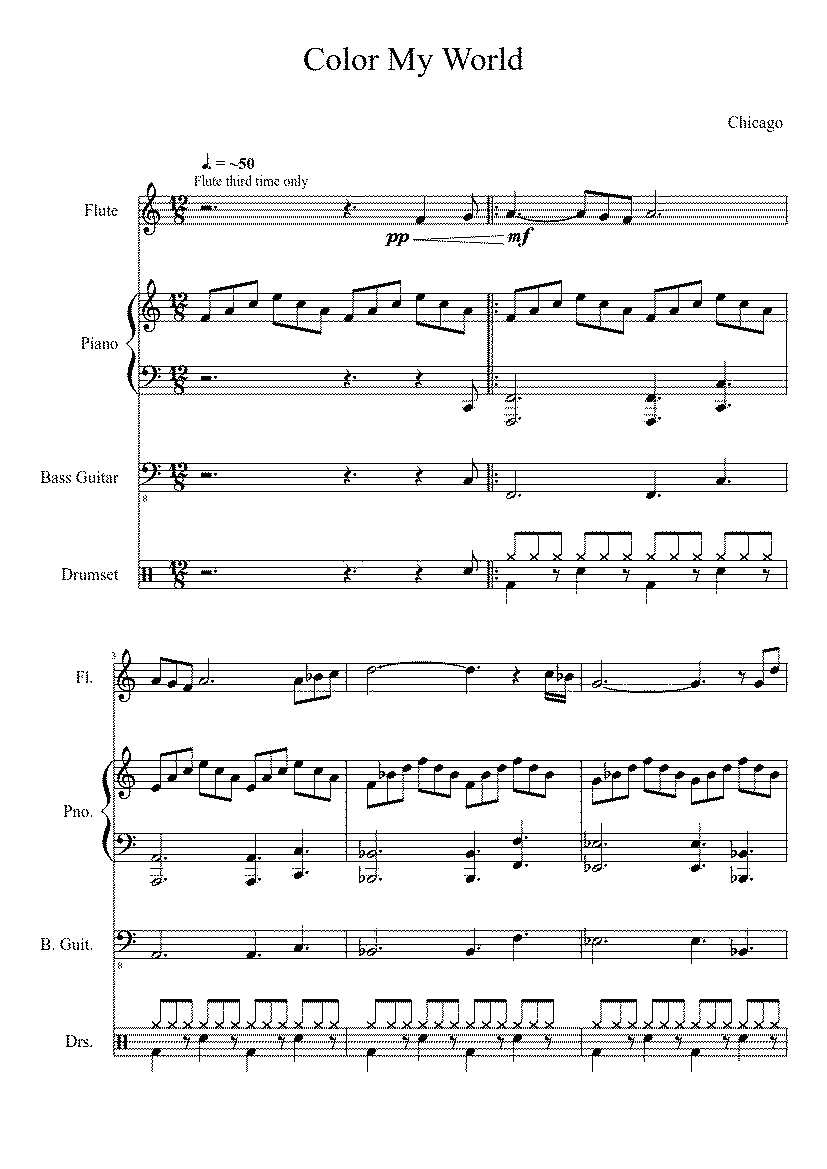 Partitura Color