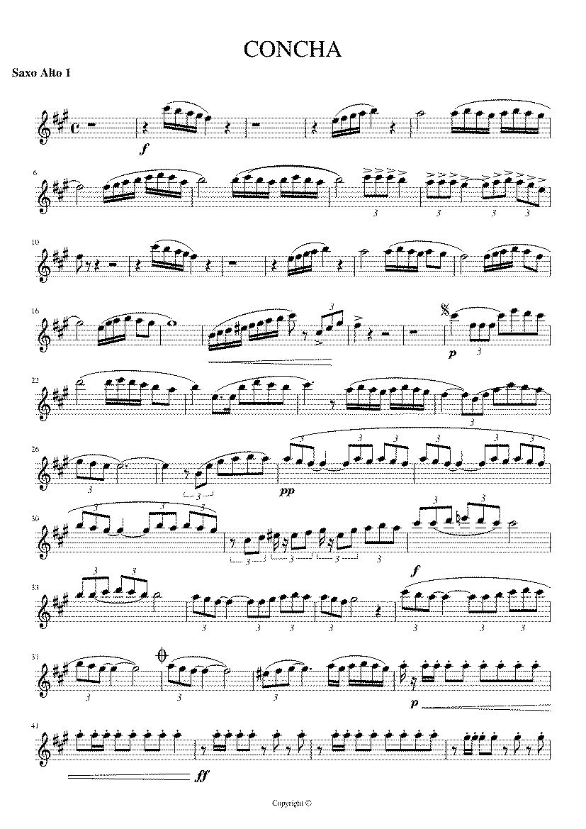 Partitura Concha
