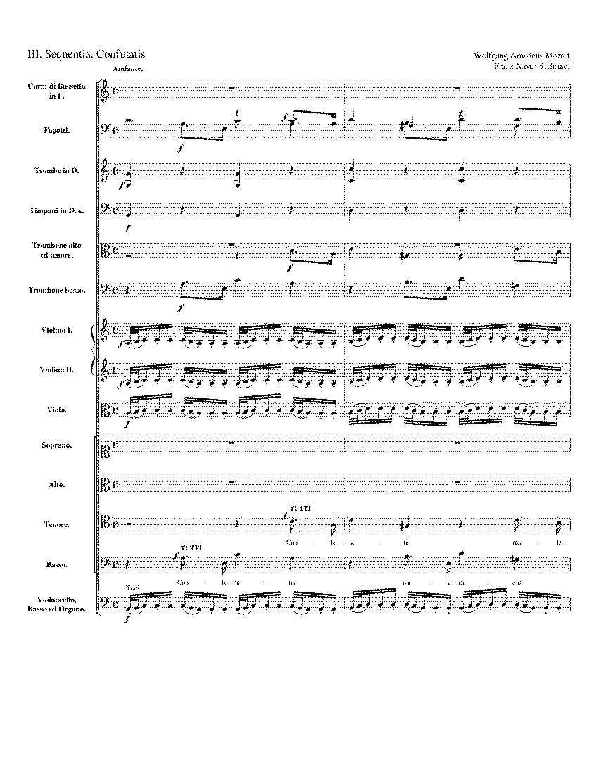 Partitura Confutatis