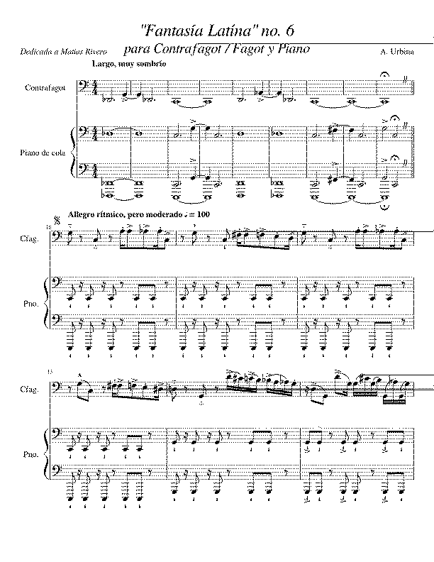 Partitura Contrafagot