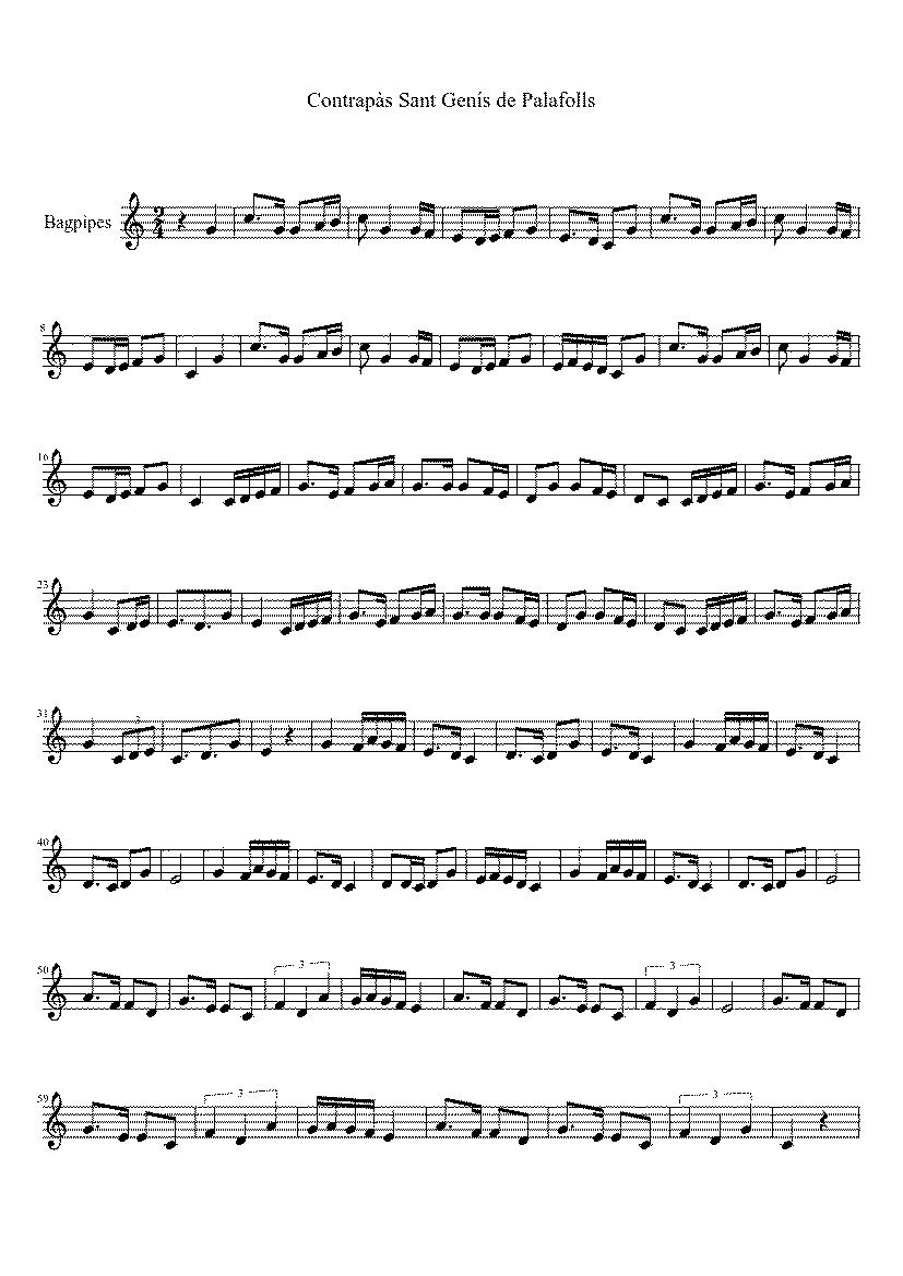 Partitura Contrapas