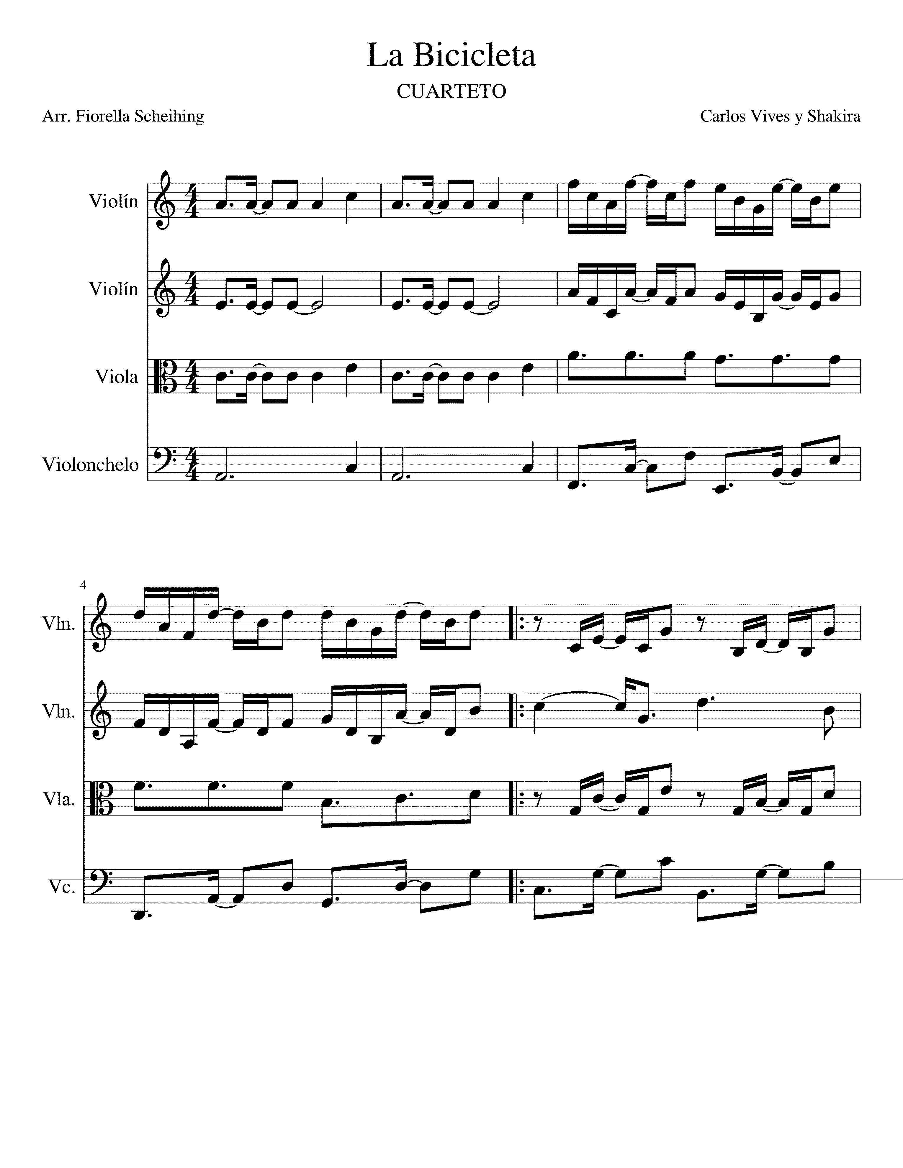 Partitura Corazon Latino