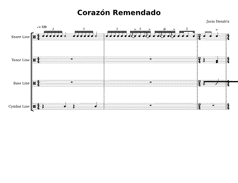 Partitura Corazon Partido