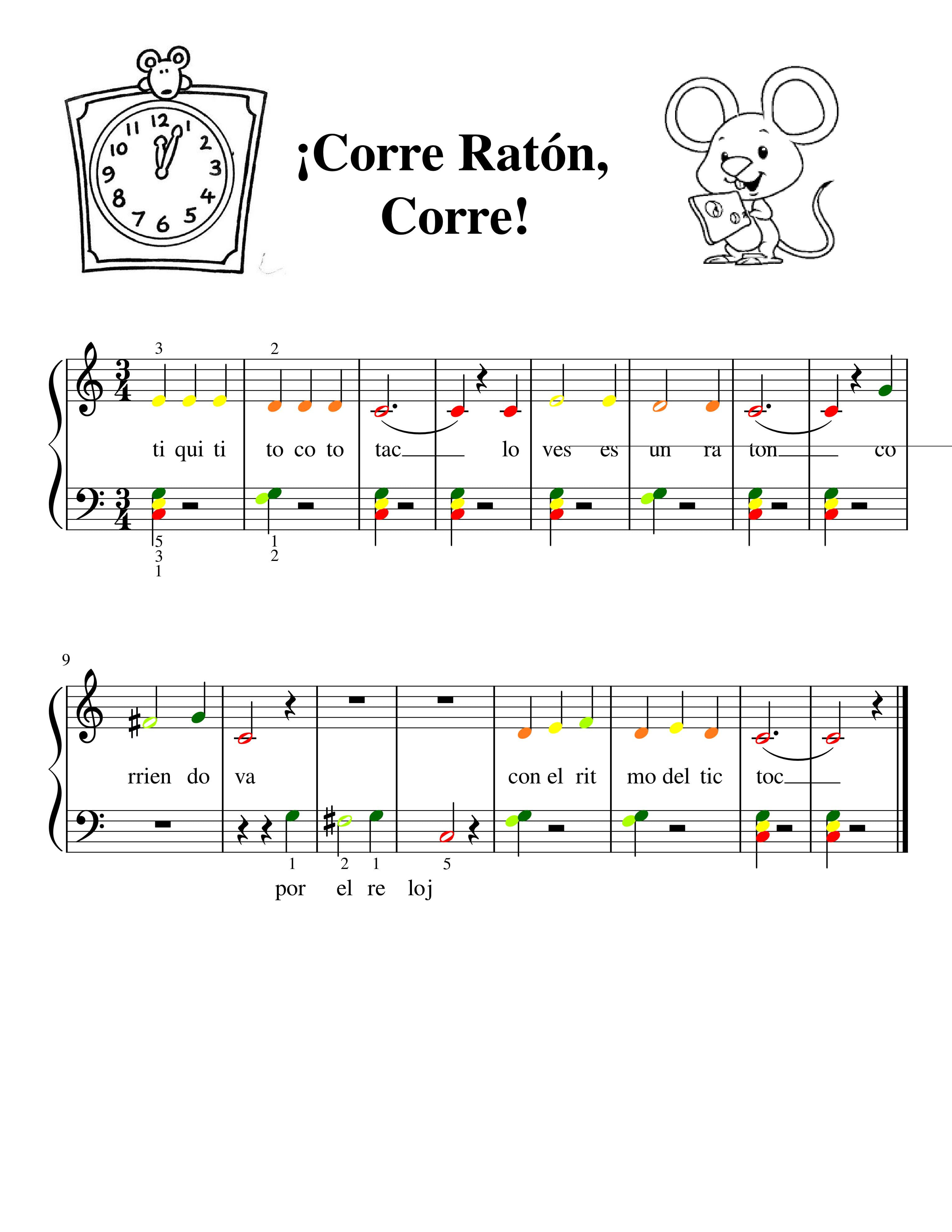 Partitura Corre