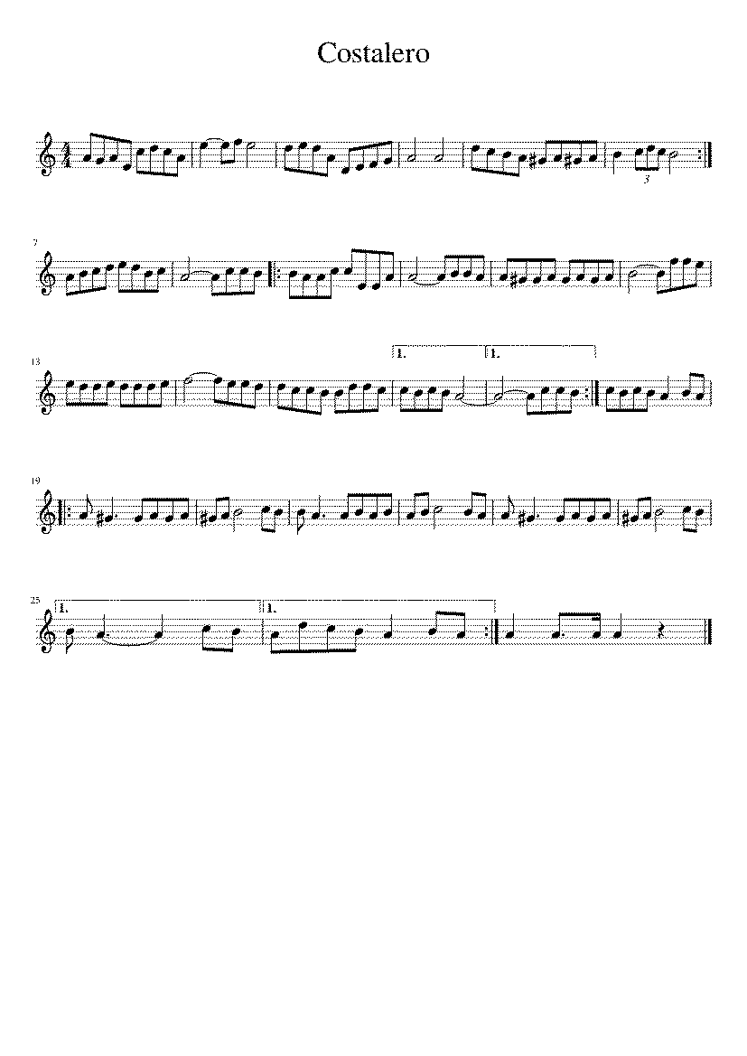 Partitura Costalero