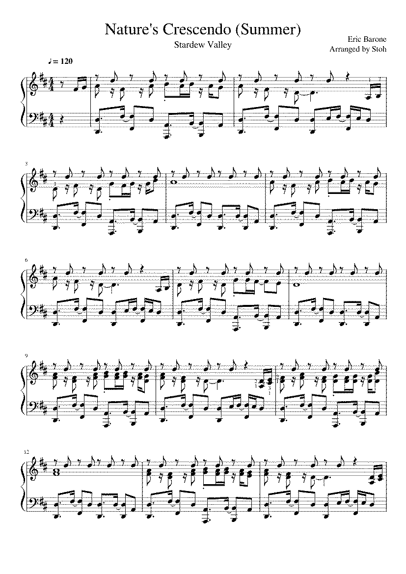 Partitura Crescendo
