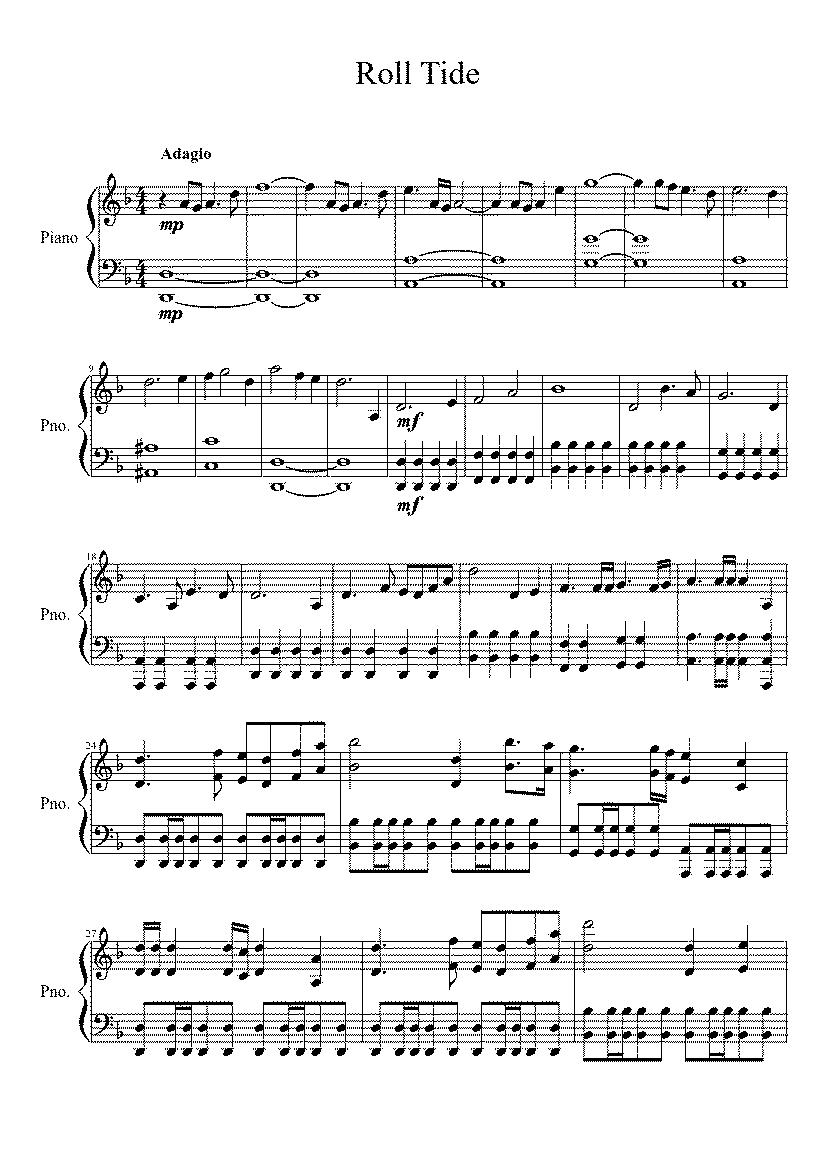Partitura Crimson Tide