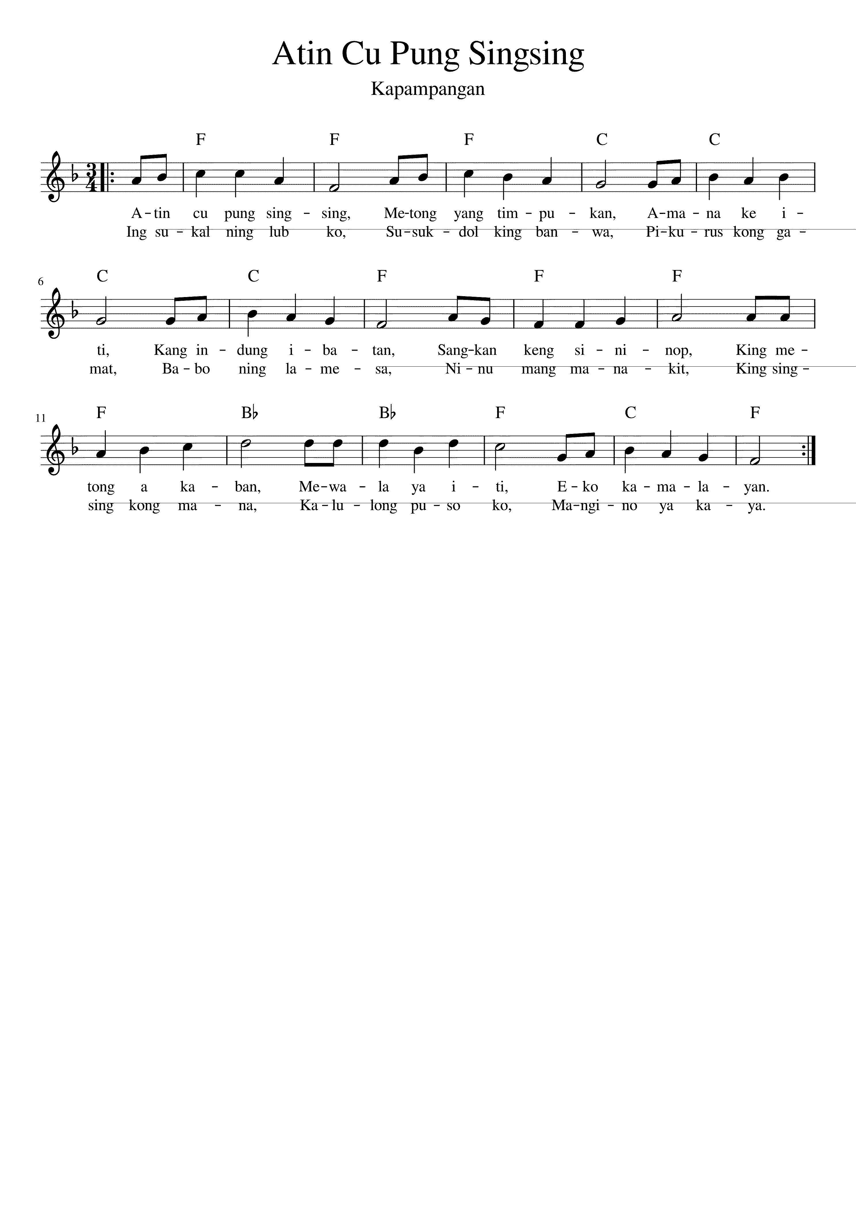 Partitura Cu Cu