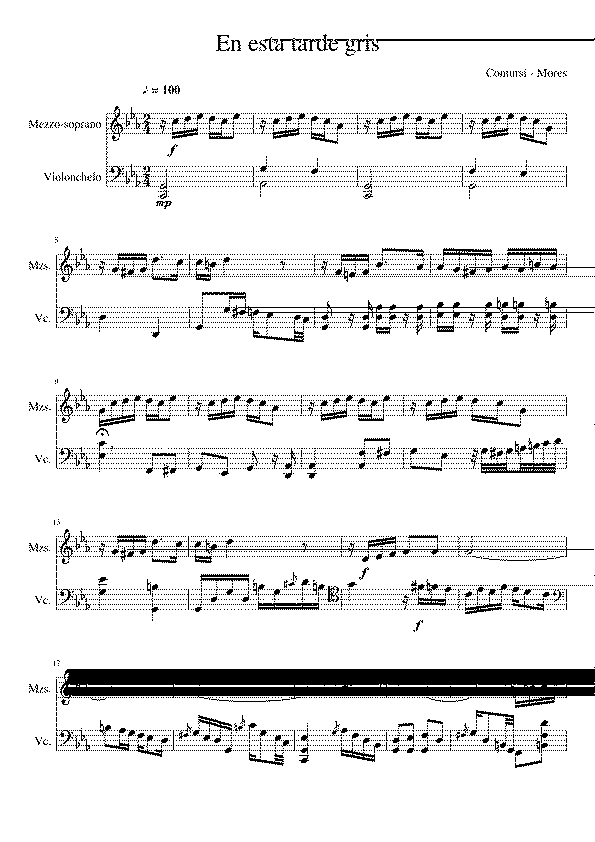 Partitura Cuando Me Aleje de Ti