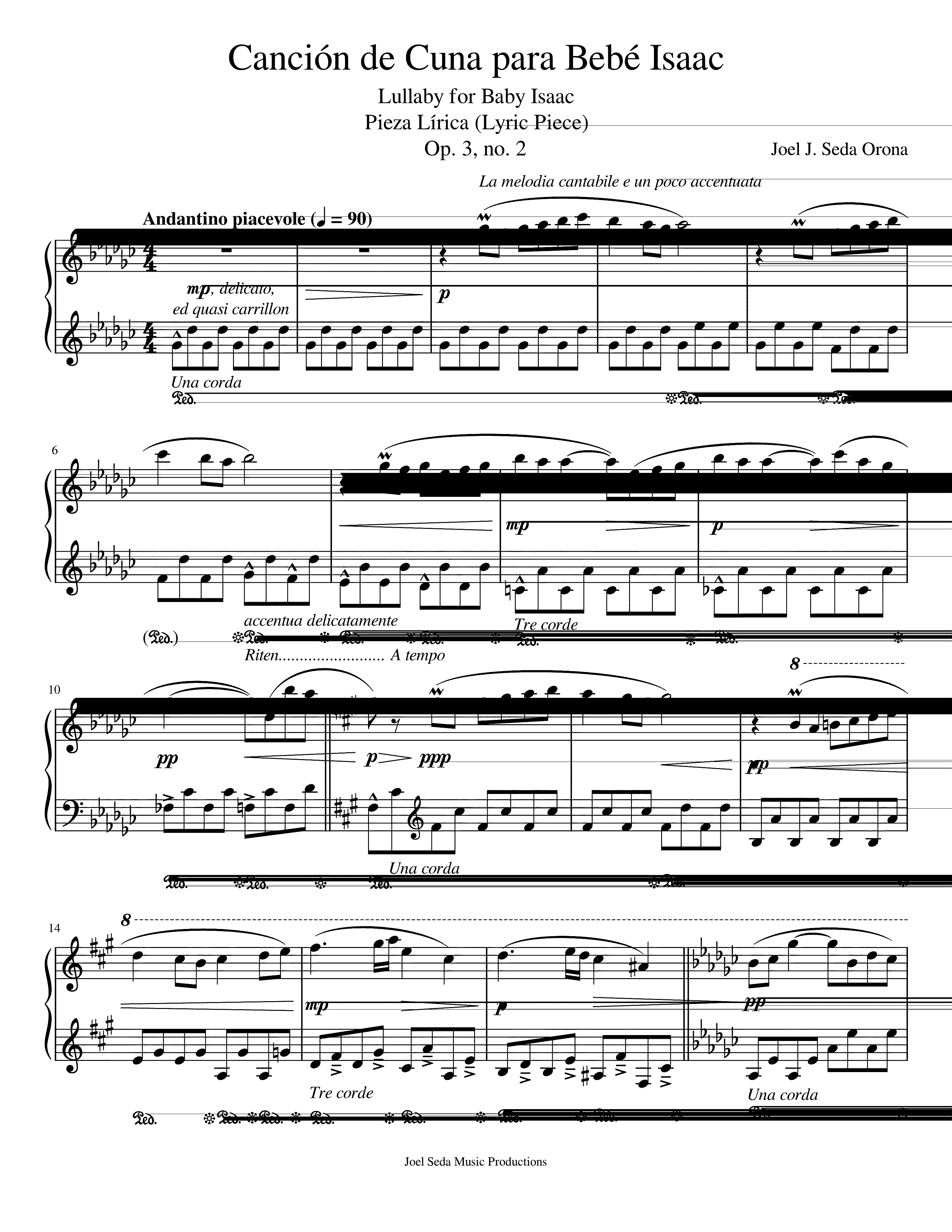 Partitura Cuna
