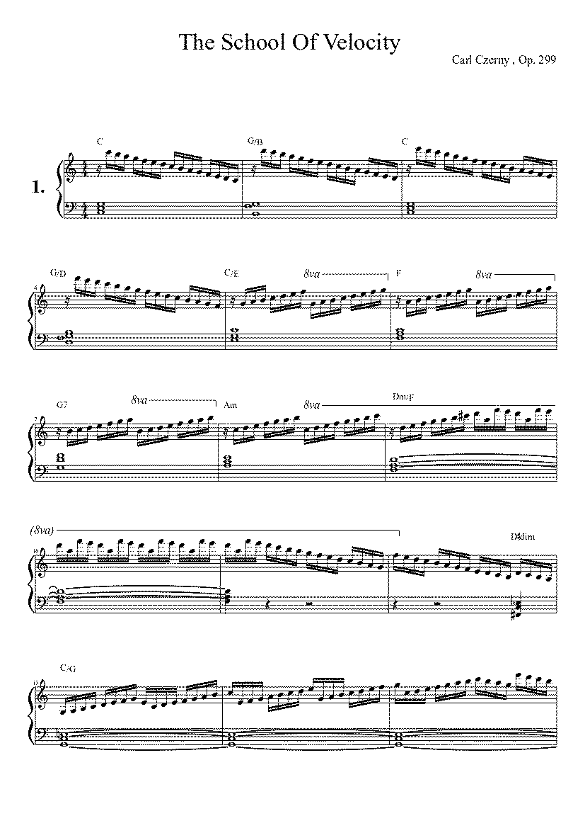 Partitura Czerny Op 299