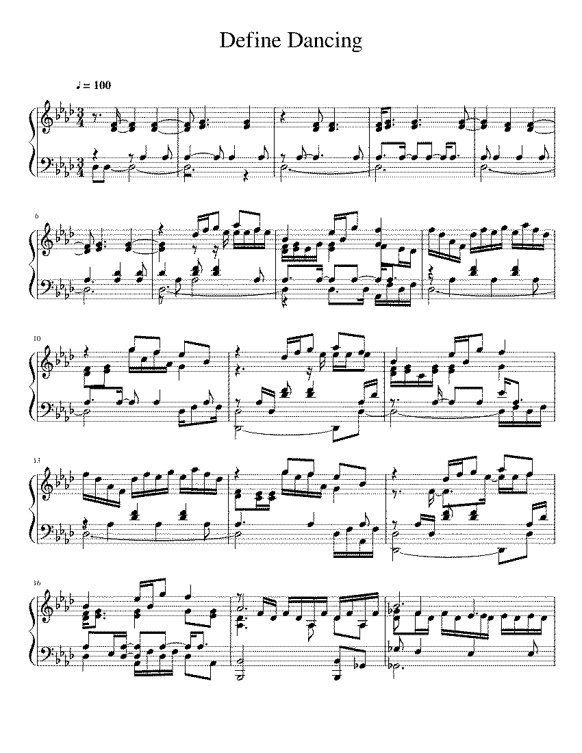 Partitura Define