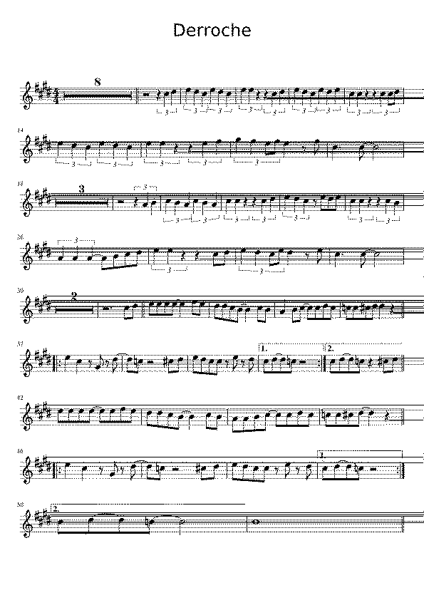 Partitura Derroche Ana Belen