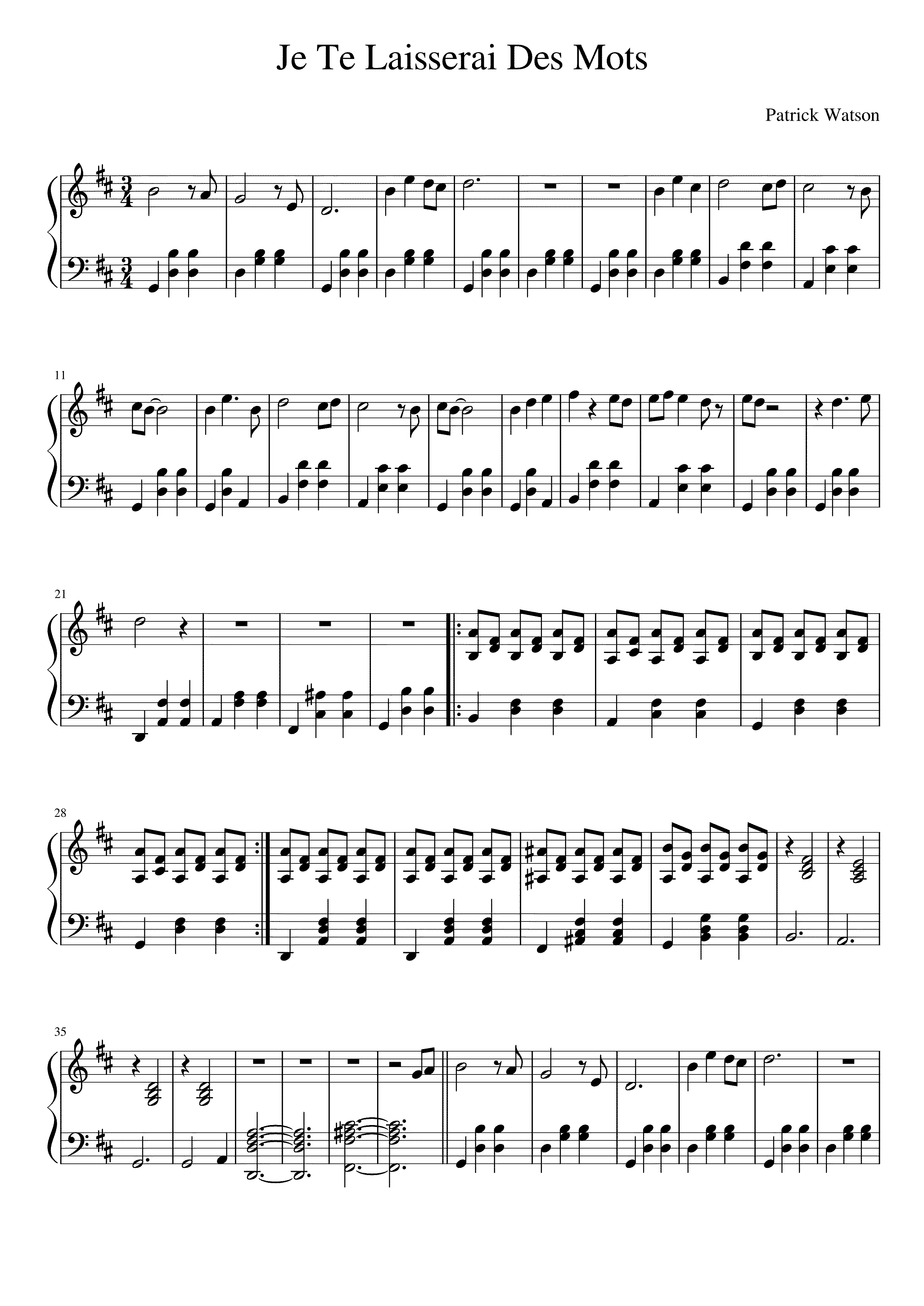 Partitura Des