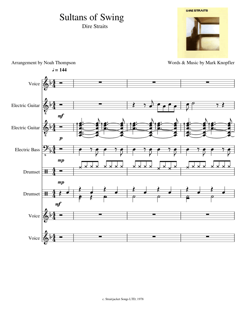 Partitura Dire Straits
