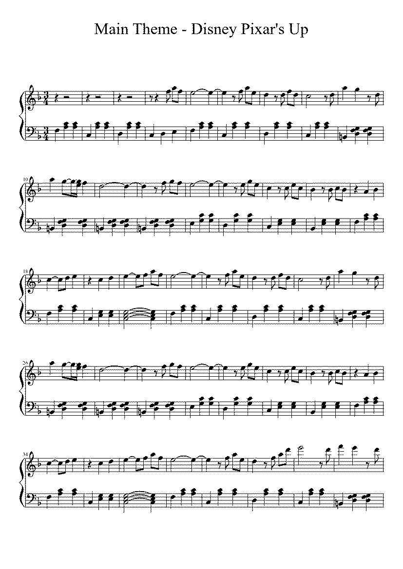 Partitura Disney