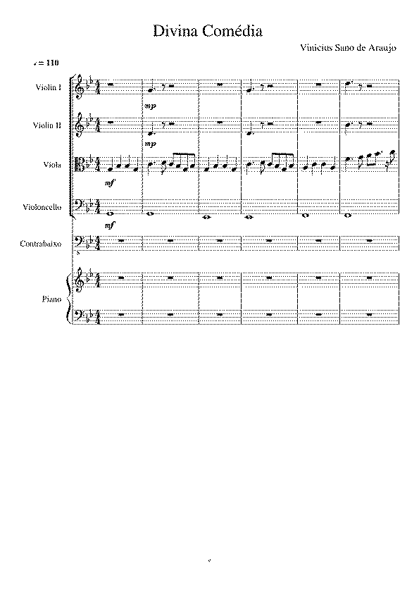 Partitura Divina Comedia