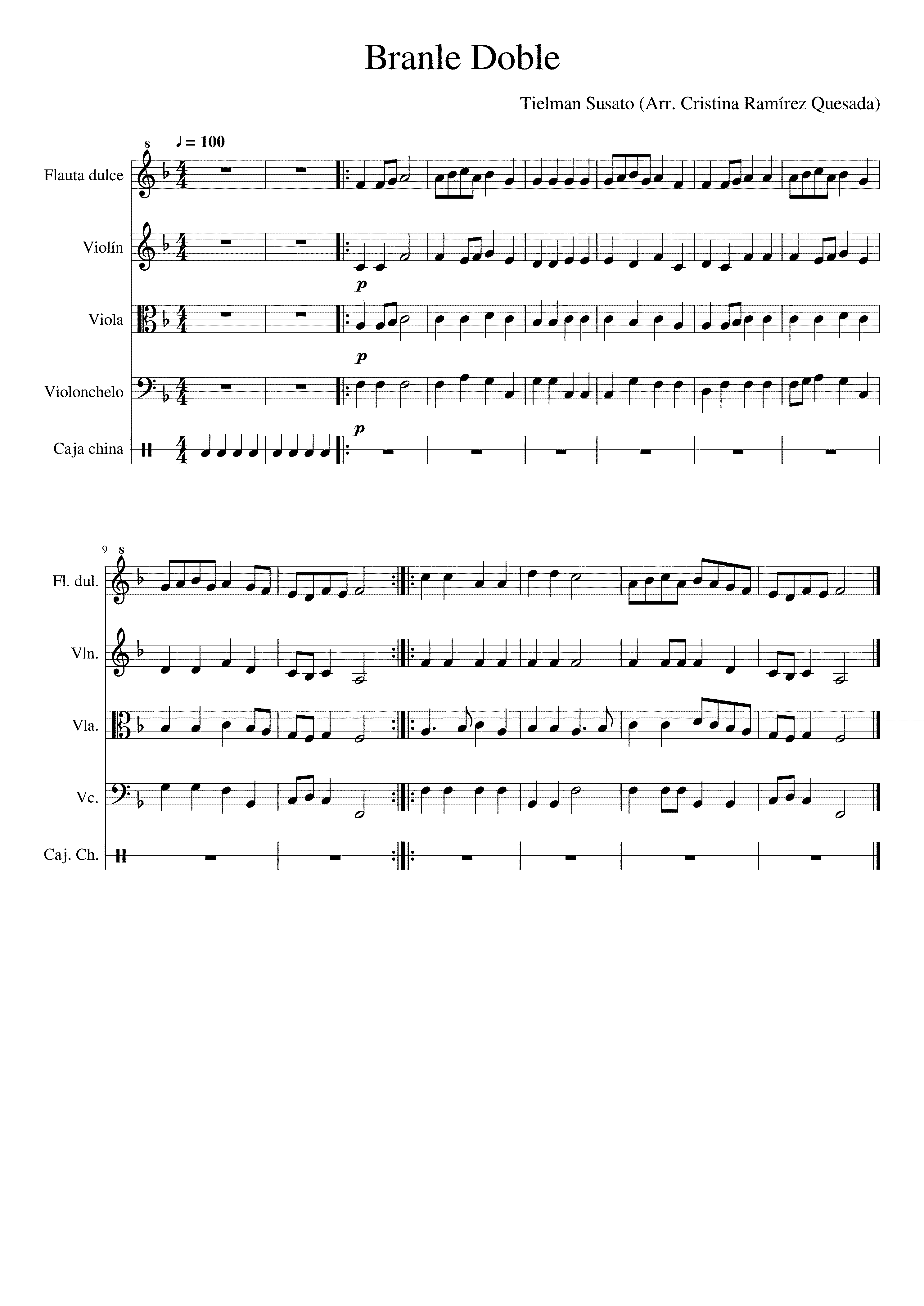 Partitura Doble