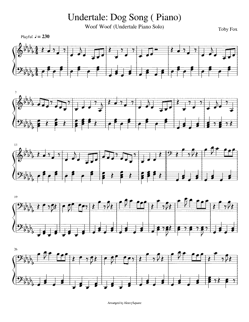 Partitura Dogsong