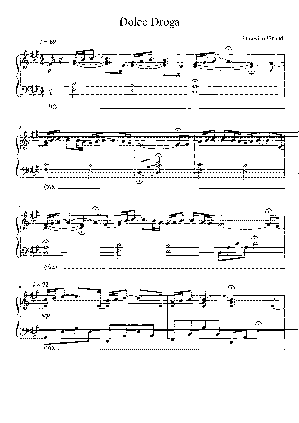 Partitura Dolce Droga