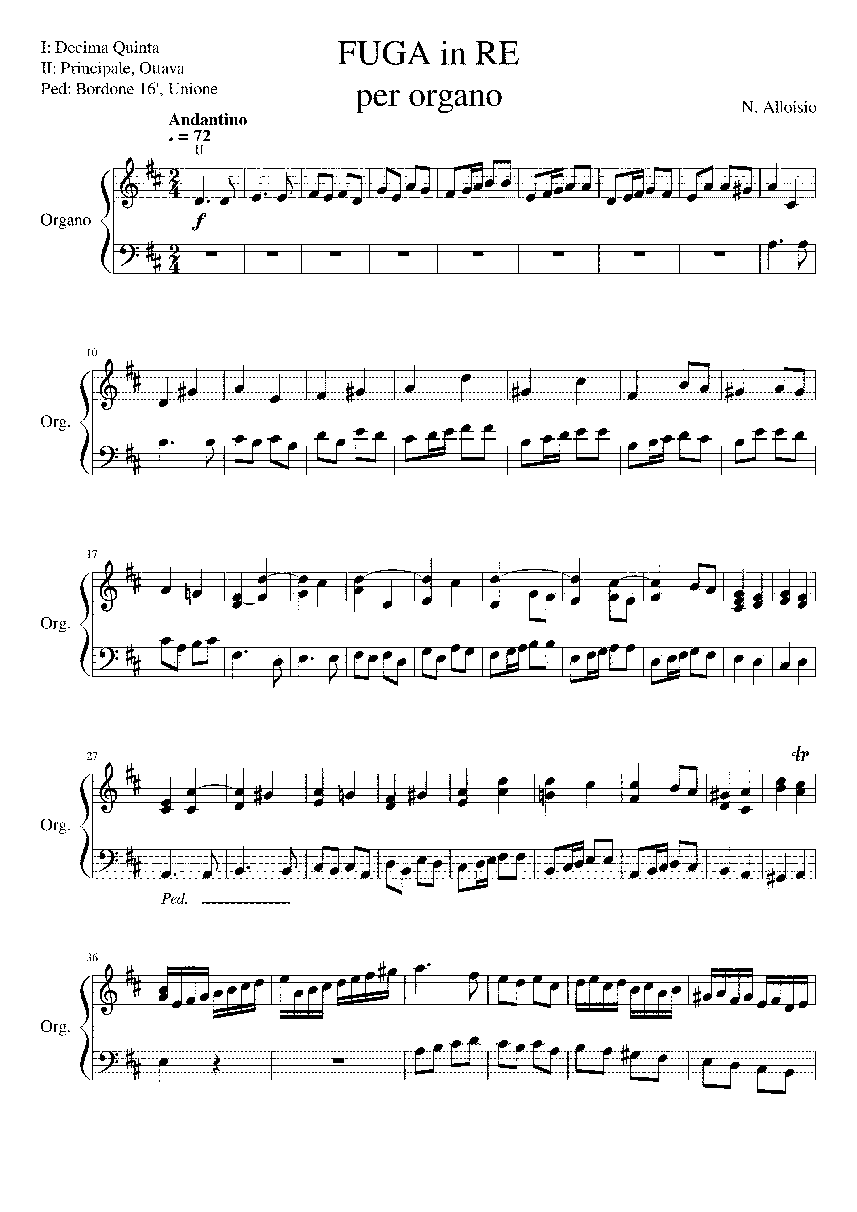 Partitura Dove Sono Mozart