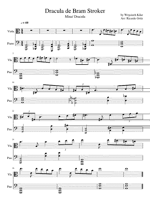 Partitura Dracula