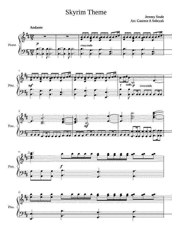 Partitura Dragonborn