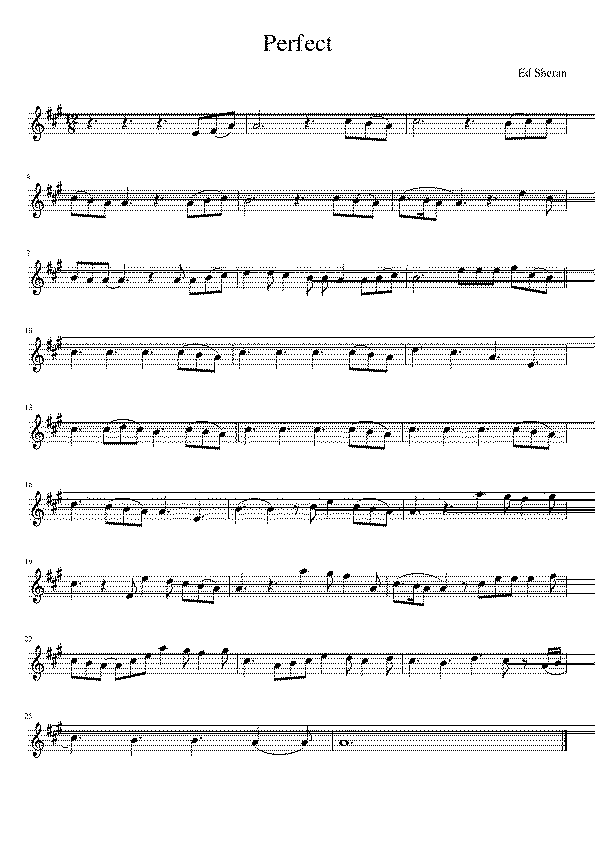 Partitura Ed Sheran