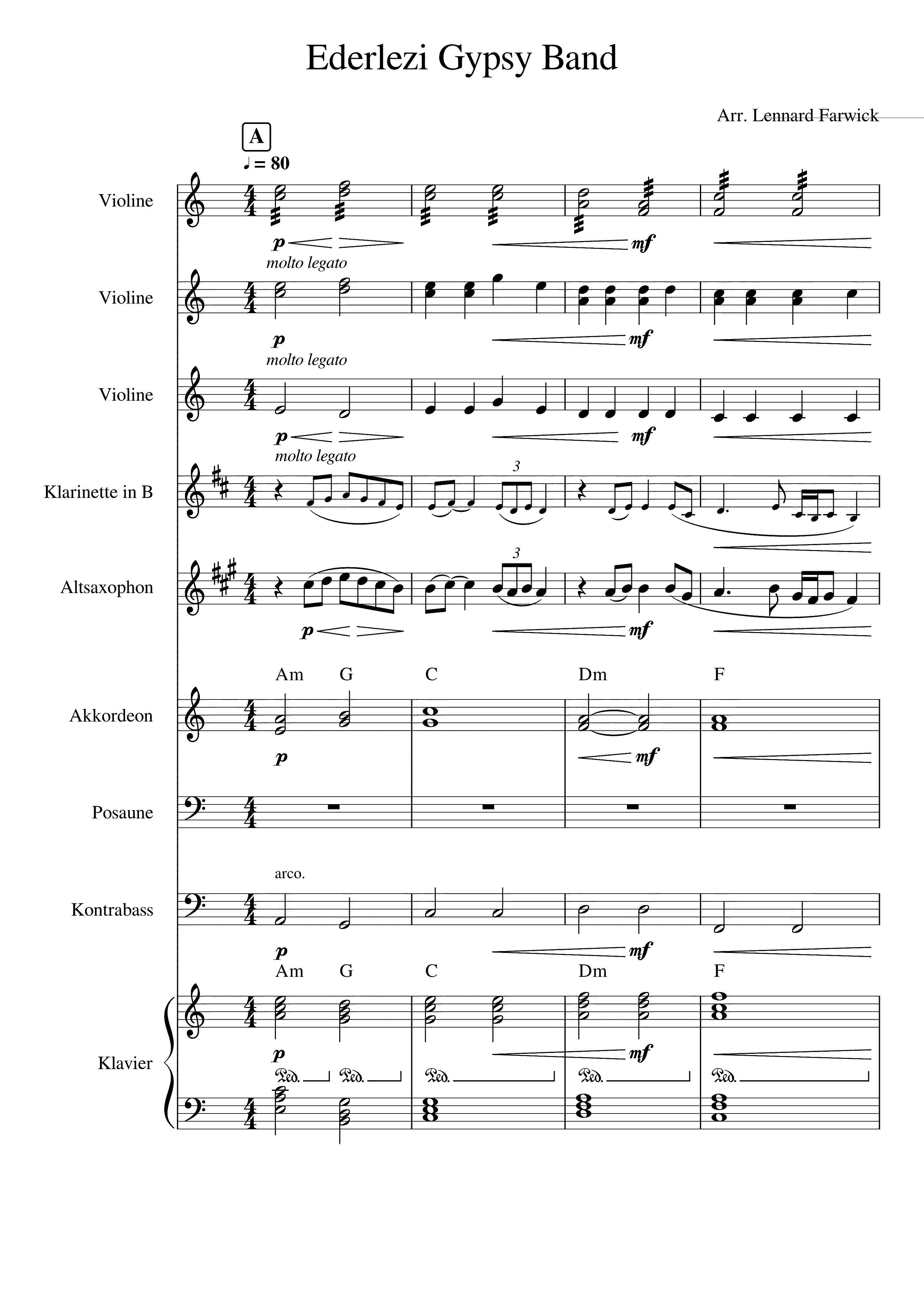 Partitura Ederlezi