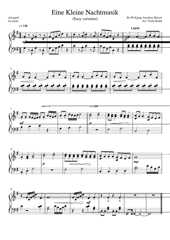 Partitura Eine Kleine Mozart