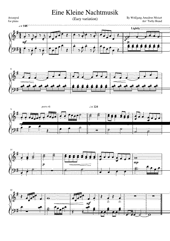 Partitura Eine Kleine Nachtmusik