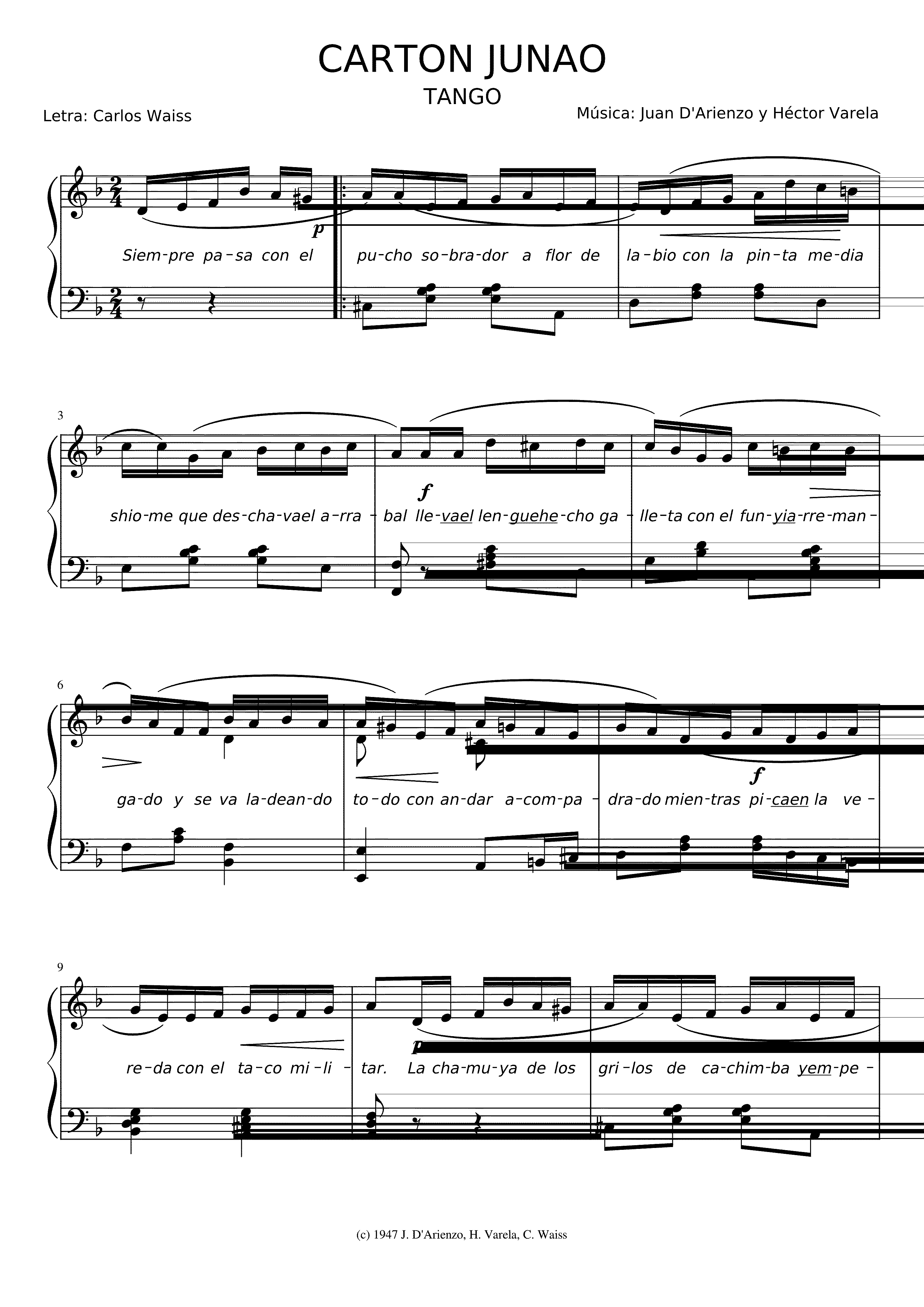 Partitura El Abanico