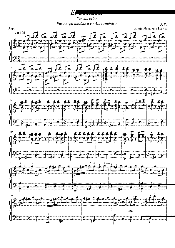 Partitura El Cascabel