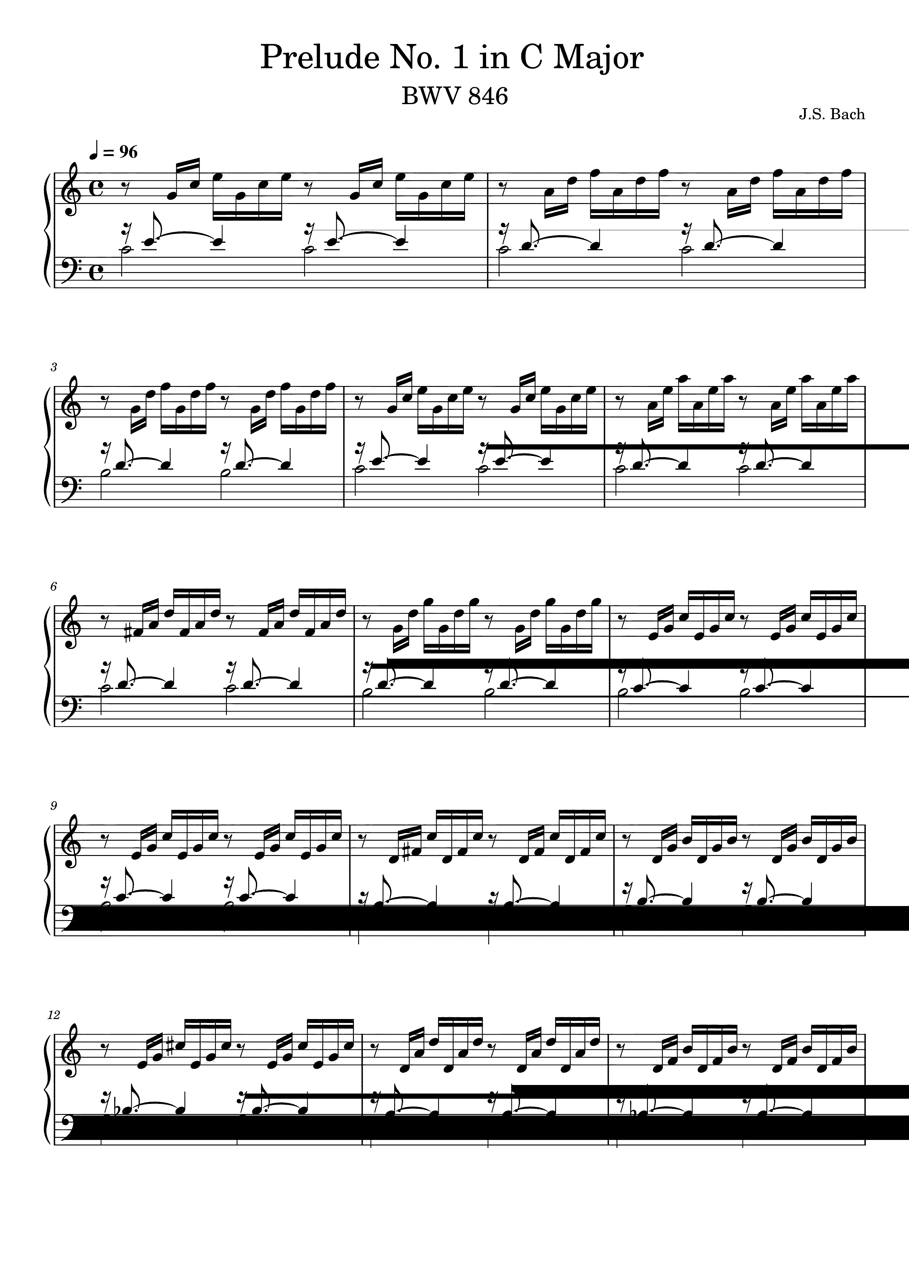Partitura El Clave Bien Temperado Bach