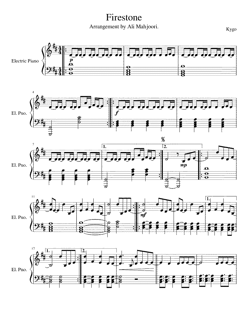 Partitura Firestone