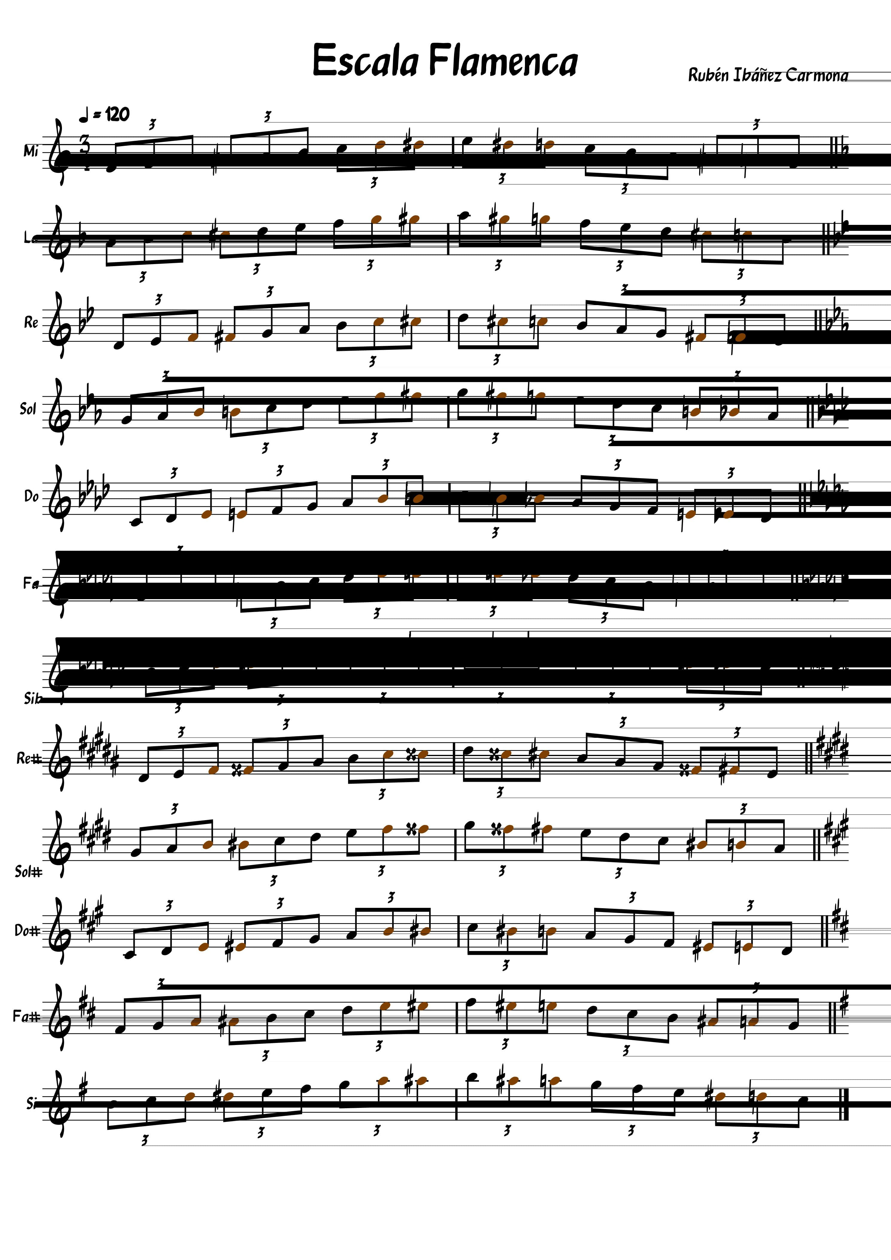 Partitura Flamenca